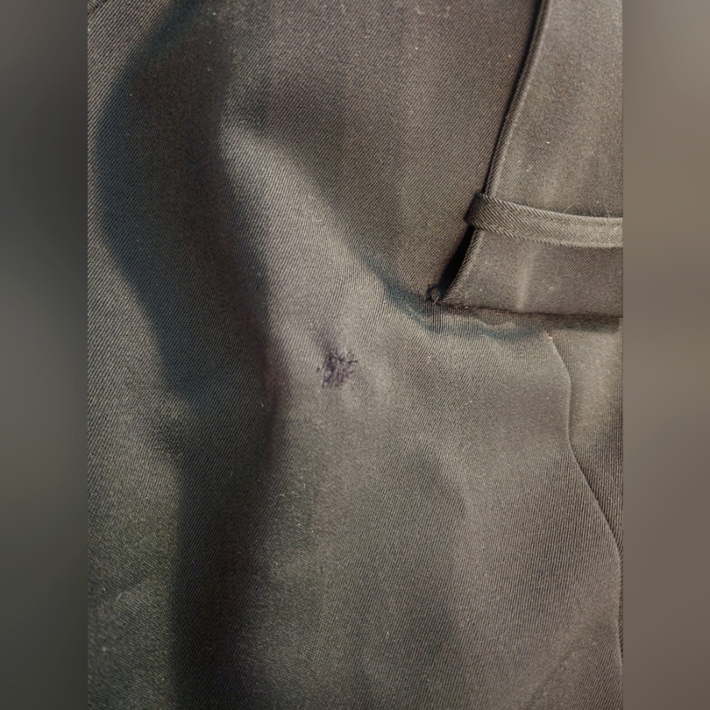 Evan-Picone Coat Double Breasted 100% Wool Trench Black Size L - Picture 16 of 16